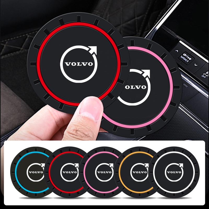 xvrsc3 2PCS Available in Multiple Colors Silicone material Water Coaster For Volvo C30 T6 XC90 XC60 S60 C70 XC40 S80 S40 AWD V90 S90