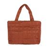Lightweight Quilted Tote Bag Women Multifunctional Travel Solid Color Shoulder Bag Handbag for Work Gym