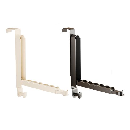 Folding Clothes Drying Rack Rustproof Corrosion Resistant Strong Load-bearing Easy To Install Laundry Hanging Hook Coat Rack with 6 Groves