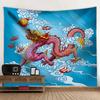 Гобелен с тотемом китайского дракона, настенное украшение, настенный гобелен для спальни