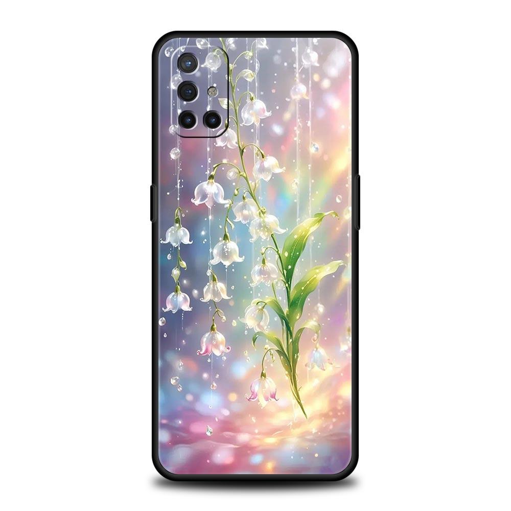 Прозрачный цветочный чехол для телефона Ландыш для Oneplus 13R 13 12R 11 10T 10R Nord N100 N200 N10 10 9 9R 9RT CE 3 2 Pro Мягкий ТПУ