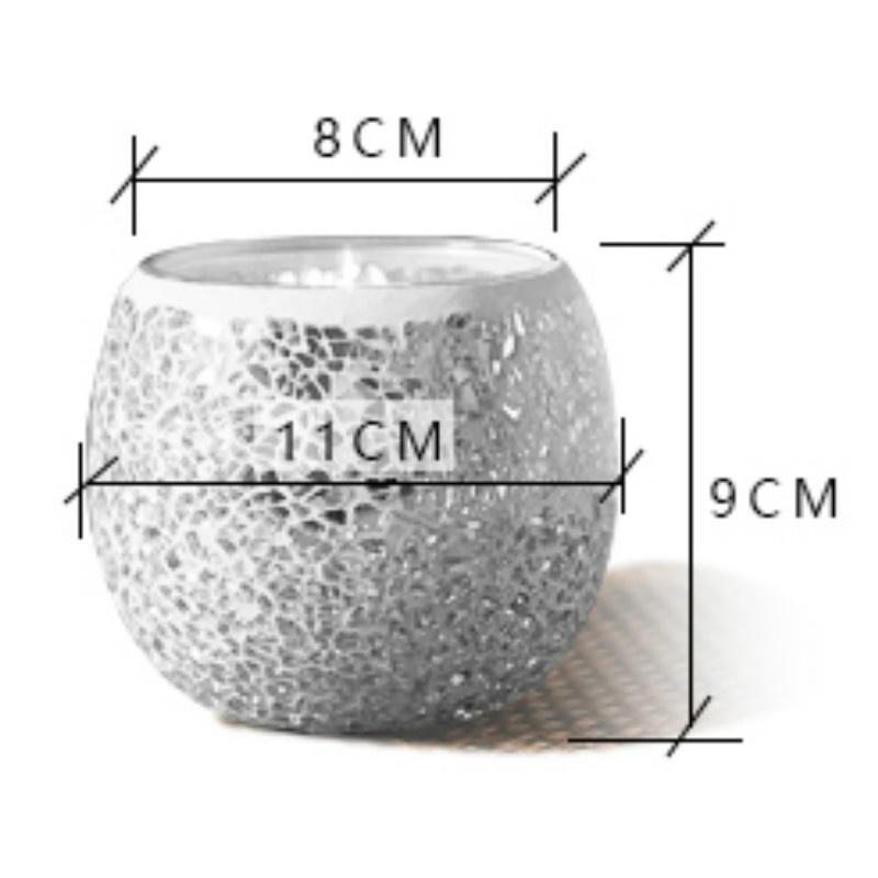 Украшение дома Классический Европейский Мозаичный Стеклянный Подсвечник Свадебные Украшения Рождественские Подарки