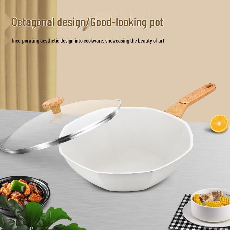 Royalstar 32cm Non-stick Octagonal Wok