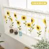 Half Window Short Sheer Curtains Elegant Lace Floral Pattern Ideal Housewarming Gift for Kitchen Bathroom Window Decoration