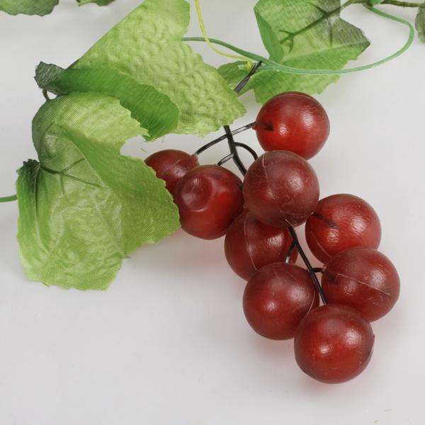 2x Искусственная виноградная лоза Гирлянда из шелковых фруктов для украшения дома и сада