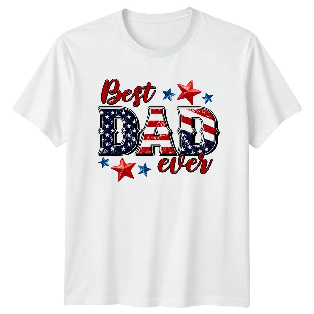 Best Dad Ever Unisexs TShirt American Flag Patriotic Family Fathers Day Gift