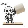 Novelty Kitchen Accessories 2Pcs Halloween Paper Towel Holder, Cartoon Animal Tabletop Roll Dispenser, Wooden Festive Home Accents Tissue Stand