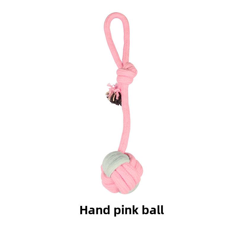 Игрушки для прорезывания зубов у щенков из хлопчатобумажного узелка, устойчивые к жеванию - Основы дрессировки маленьких собак