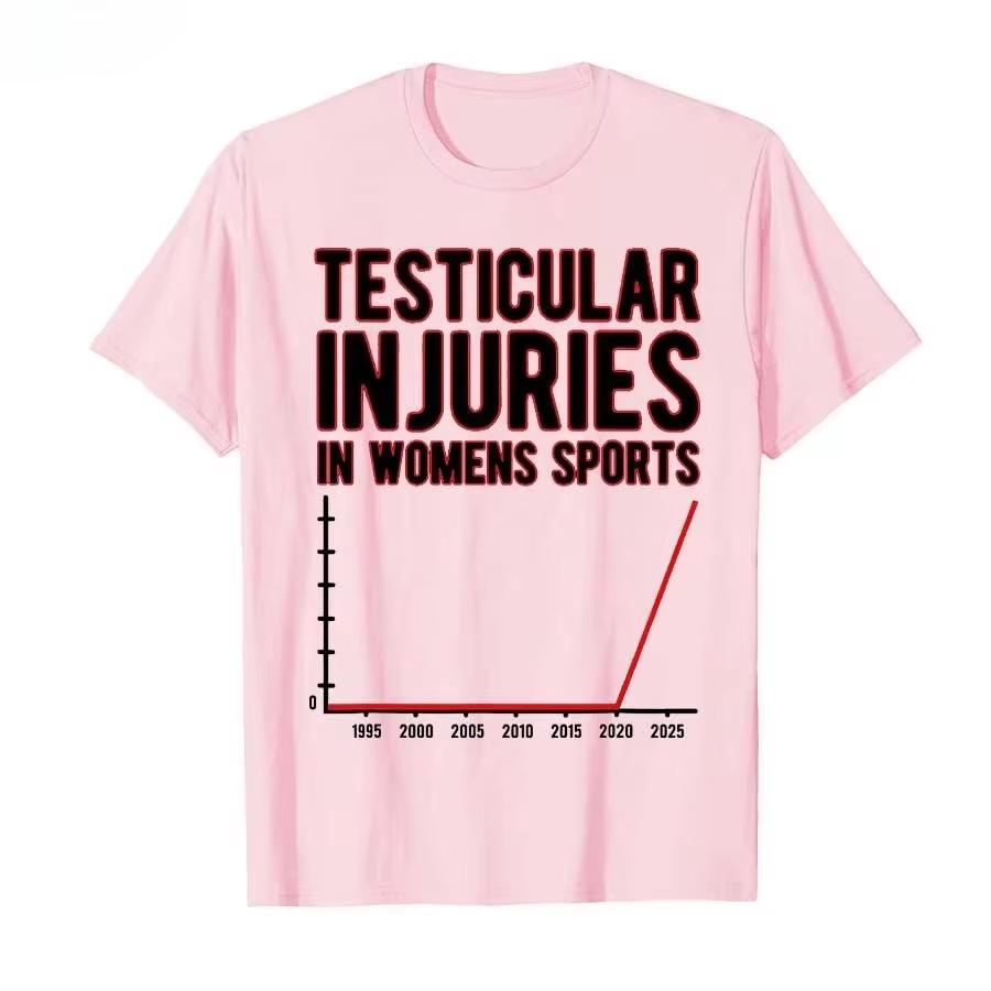 Testicular Injury During FeUnisex Sports Unwearable Adult Humor Tshirts and Shortsleeved Tops Women Clothing Fashion YK Top