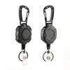 Keychain Ring Portable Stretchable Thickened Carabiner Telescopic Wire Rope Buckle Carabiner Mountaineering Use