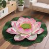 Large Bathroom Floor Mat 3D Door Gasket New Lotus Flower Carpet  Living Room Table Bedside
