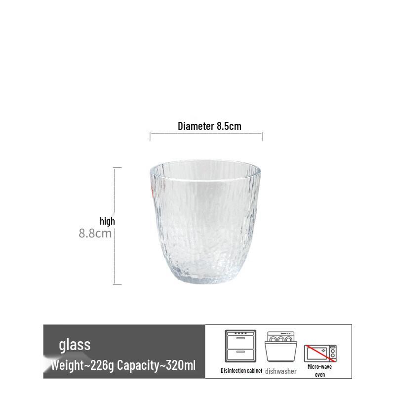 Набор стеклянных чашек Shangqi с узором «Северный ледник»