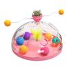 Игрушки-головоломки для кошек, интерактивные игры для котят, вращающиеся шары и перьевые головоломки, стимуляция мозга, сундук с сокровищами
