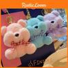 Shy Fun Bear Plush Keychain Adorable Cartoon Doll Key Ring Accessory In Colors Soft