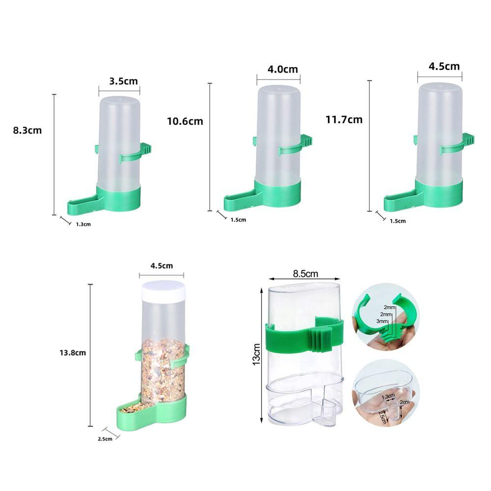 Plastic Bird Automatic Drinker Automati Parrots Feeder Waterer Bird Water Dispenser  Parrots