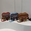 Tassel Fringe Shoulder Bag Love Shape Bohemian Messenger Bag Ethnic Style Crossbody Bags  Travel