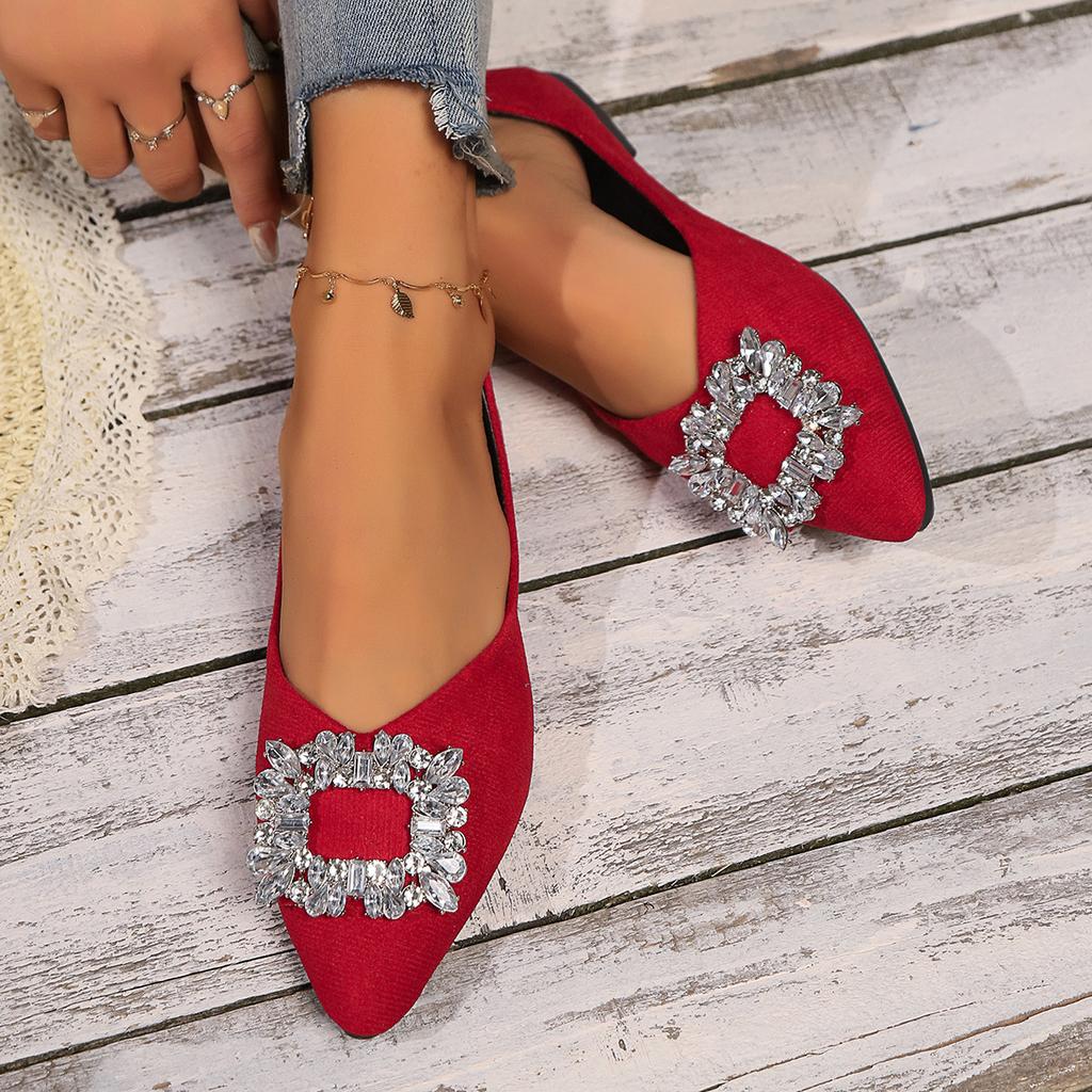 Осенняя корейская версия модных остроносых ботинок на плоской подошве, модные повседневные туфли больших размеров для женщин