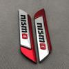Aizfa 1 пара 3D-карточный металлический брызговик для спортивного значка NISMO хром боковые крылья 3D-эмблема (красный)