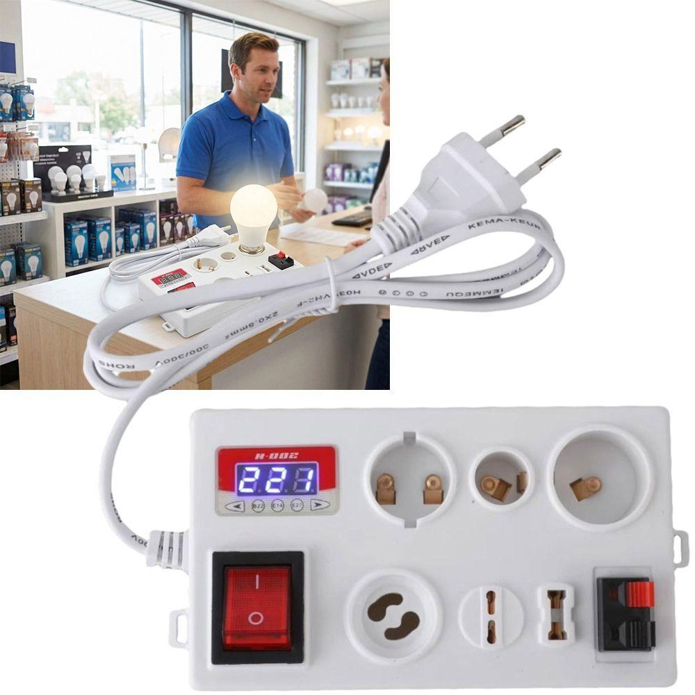 Accurate Measurement Lamp Tester Box Easy To Use Voltage Tester  Electric Power Test