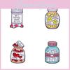 Creative Cartoon Candy Bottle Metal Brooch For Clothes And Bags In Unique Styles