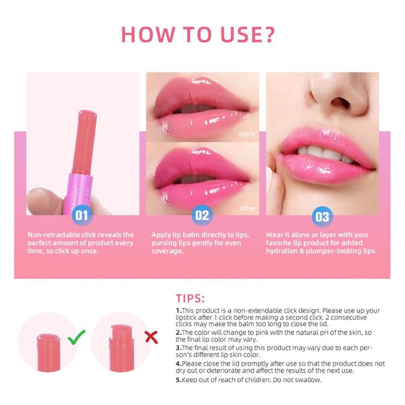 Hydrating Moisturizing Color 6 Lip Balm Hydrating Hydrating Light Translucent Color Changing Lip Balm