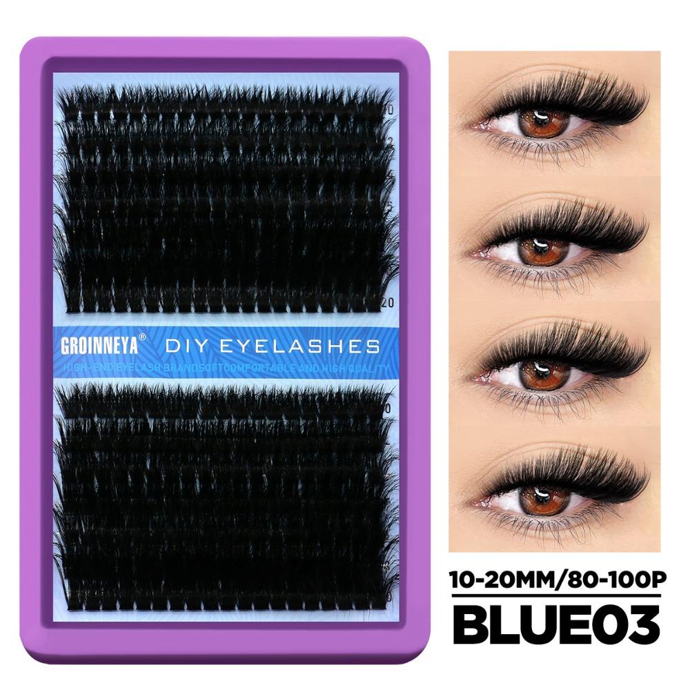 Natural Look 3D Faux Mink Lash Wispy Style DIY Lash Extension Kit Makeup Enhancement