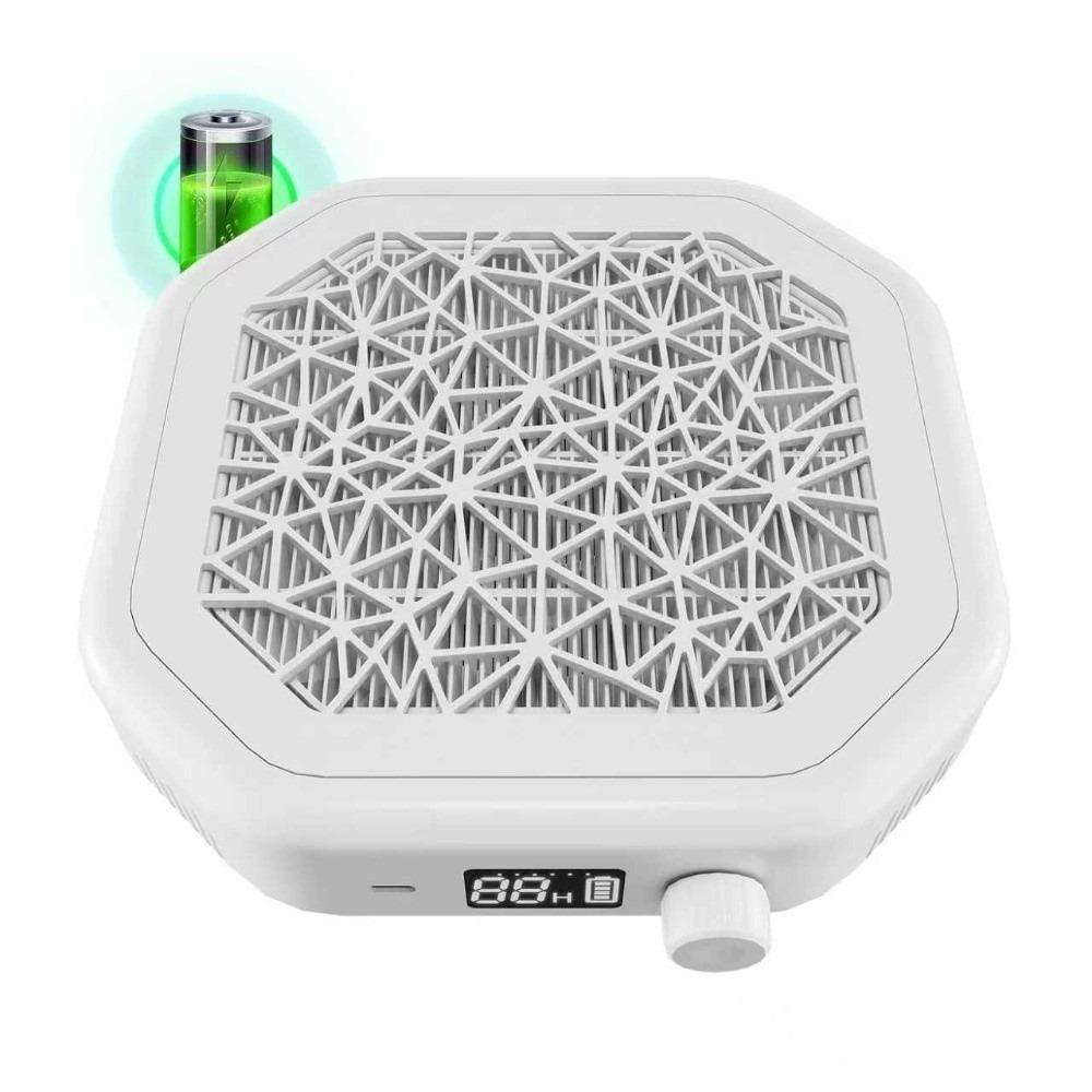 Reusable Filter Nail Dust Collector High Efficiency Cordless Portable Dust Suction  Home Nail Care