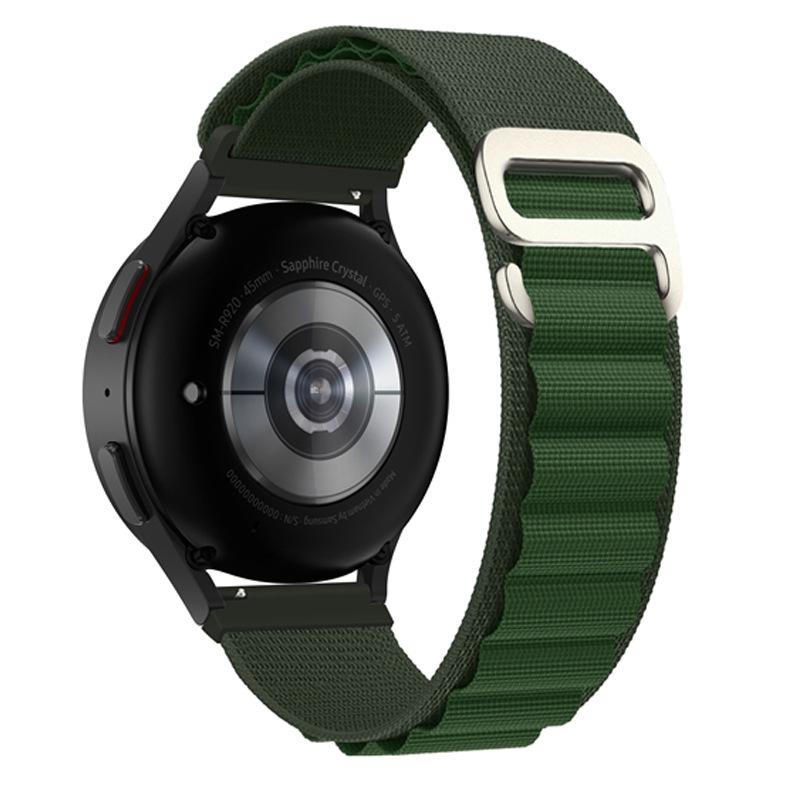 Совместим с Huawei GT6/5/4 Pro и Samsung Watch7/6, Универсальный альпийский нейлоновый ремешок-петля 22 мм.