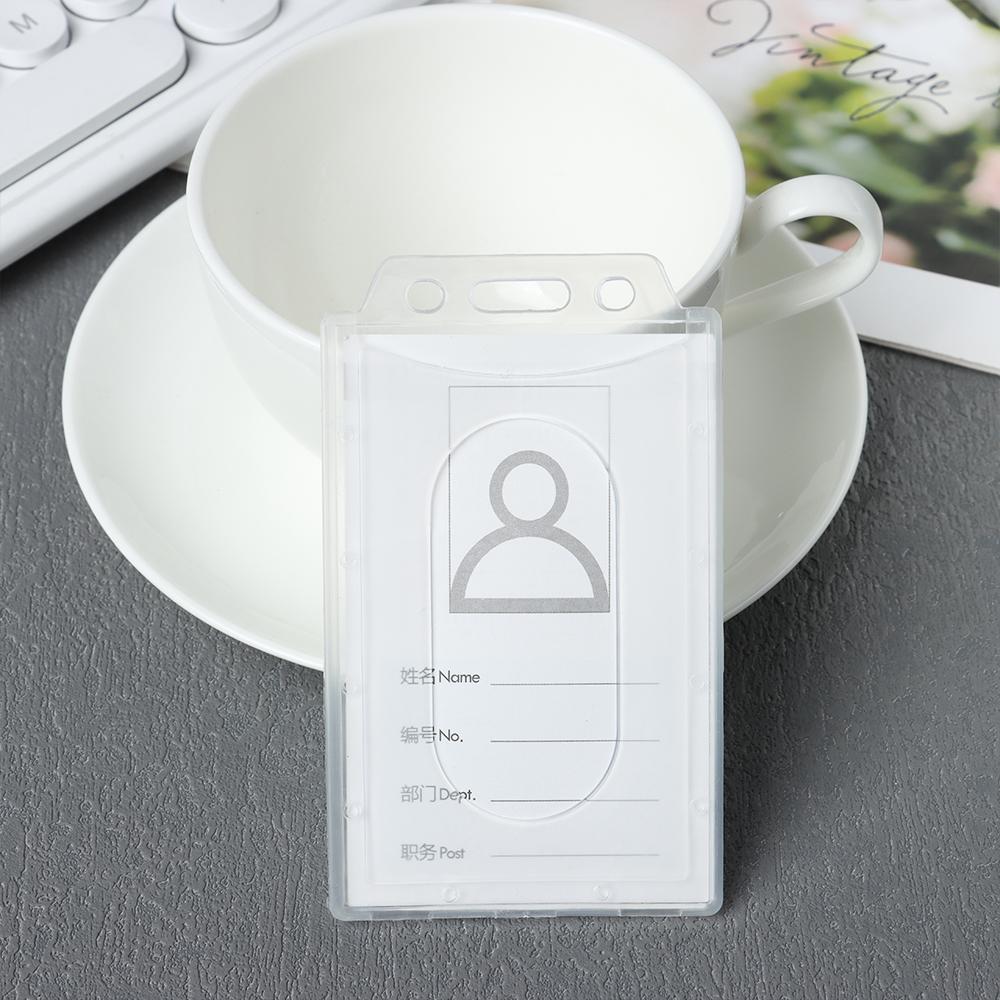Case Protector Cover Office School Badge Work Card Holders Card Sleeve ID Card Pouch Name Card