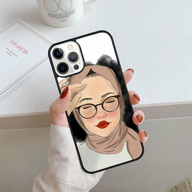 Исламский Хиджаб Девушка Глаз Королева Чехол для Телефона Для iPhone 17 Air 14 15 16 13 12 Чехол Для Apple Pro Max Plus