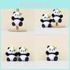 Charming Chengdu Panda Keychain Plush Toy Floral Style 12cm Perfect For Bags
