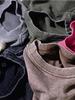 Мужская футболка с длинным рукавом 350 г, винтажная, стираная, с круглым вырезом, легкая, повседневная, базовый слой для весны и осени.