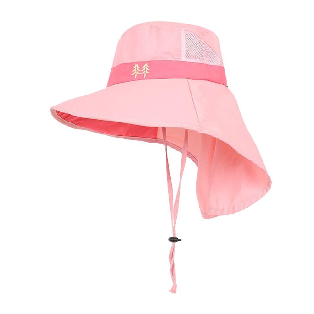 Outdoor Boy Girl Beach Cap Sun Hat Children Bucket Hats Wide Brim Cap UV Protection