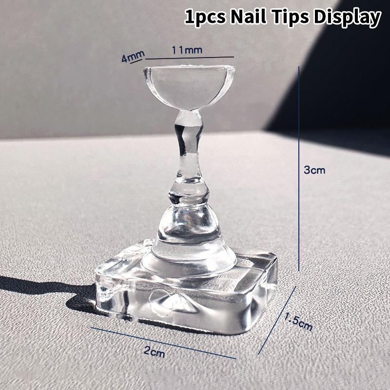 1/5/10 Grid Non-Magnetic Nail Stand Sample Nails Display Nail Polish Holder Nail Tips Reusable