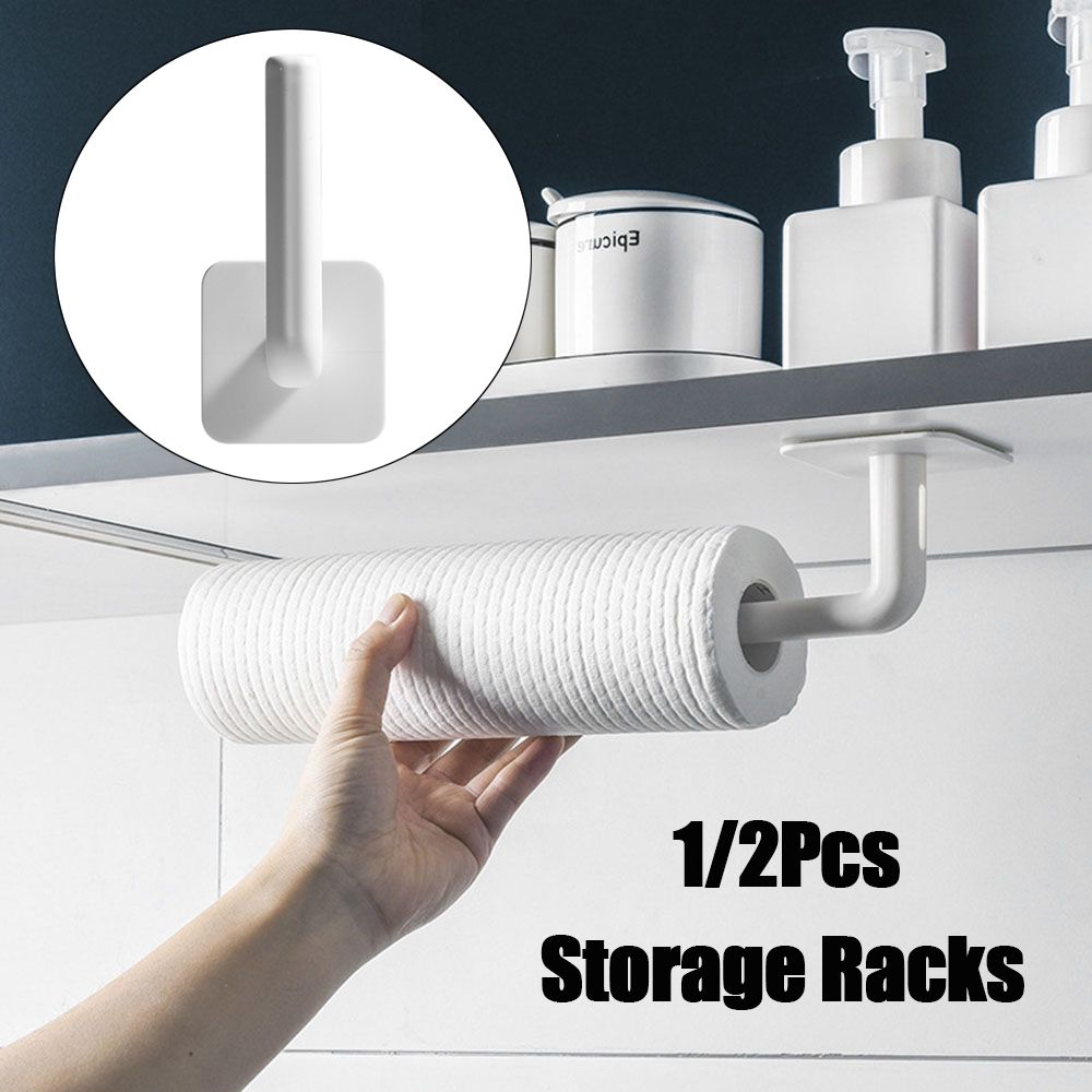 Bathroom Self-adhesive Cutting Board Pot Lid Holder Storage Racks Toilet Paper Holder Tissue Hanger