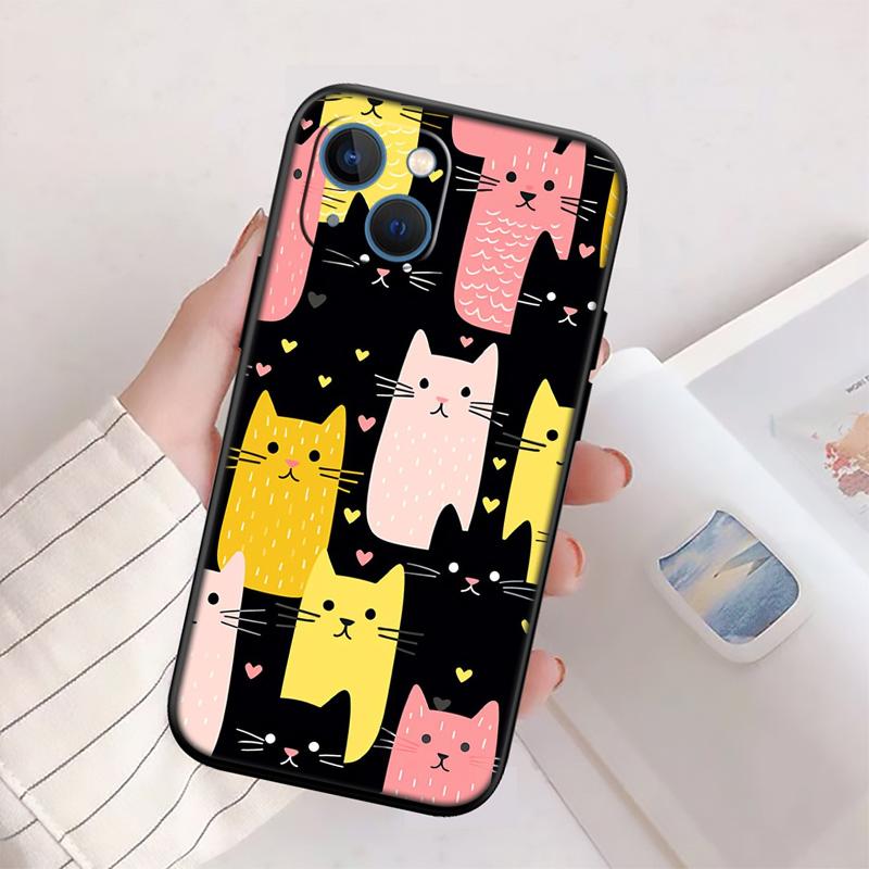 RP15 Cat Kitten Meow Shell Phone Case for Samsung Galaxy Note 10 20 S23 S24 S25 Ultra FE Plus Edge Lite A02S A35 A07 A17