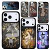 Чехол Case для iPhone 17 Air 16 Pro Max 15 Plus 11 13 Mini 14 12 Задняя крышка телефона Девочка-ведьма Гот