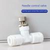 Water Flow Adjust for Valve Regulator 1/4" Quick Connection Waterflow Control for Valve Connector Fitting Water Speed Co