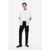 H M sliM Fit Twill Pants Black 1176809001