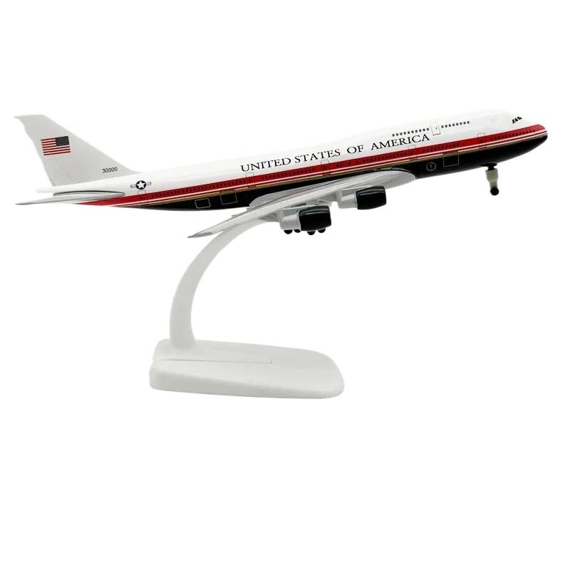 20 см Модель самолета ВВС США Air Force One B747 Металлическая литая модель самолета со стойкой и колесами Коллекционная модель для любителя авиации Подарок