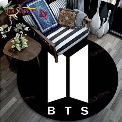 Kpop Bangtan Boys BTS Круглый Ковер Модный Новейшие Картинки Напечатанные Круглые Коврики Зональные Ковер для Гостиной Спальни Напольный Коврик Противоскользящий Кухонный Коврик