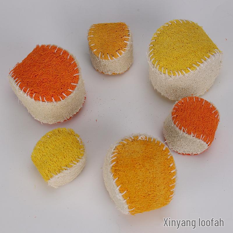 Natural Loofah Bite-Resistant Dog Toy Ball - Self-Play Boredom Relief, Molar Cleaning & Training Aid