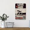 Металлический Настенный Постер, Винтажный Концерт Live Aid 1985 года, Декор для Бара