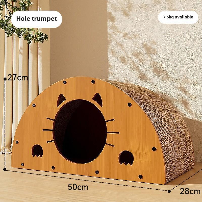 Новая интегрированная кошачья игровая и сонная доска Mansion Villa, двухслойная деревянная кошачья когтеточка, многофункциональное кошачье гнездо, устойчивая к царапинам игрушка для домашних животных