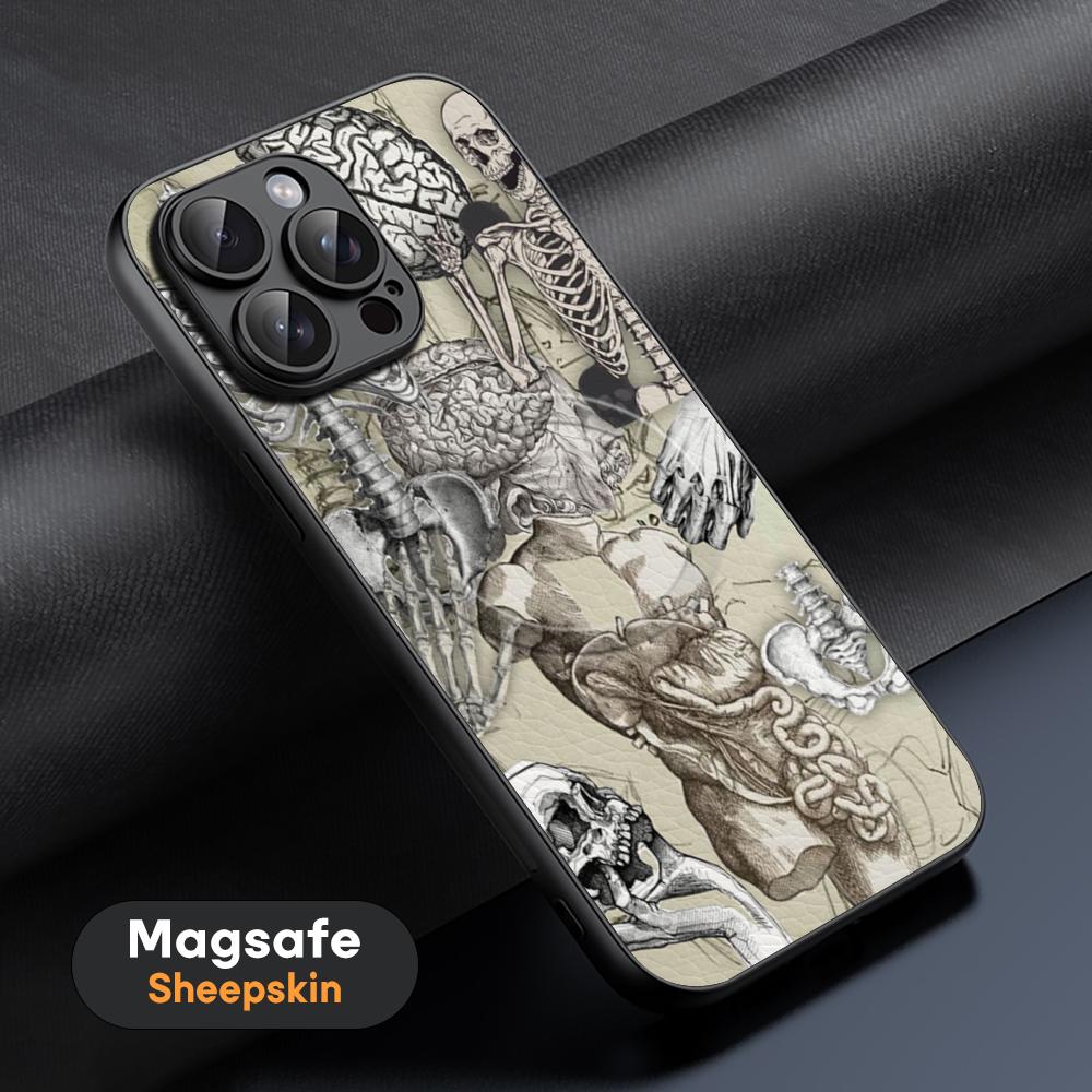Cool Body structurES Hot NEW Phone Case For iPhone 16 15 14 13 12 11 Plus Pro Max  High-end Luxury Magsafe Sheepskin