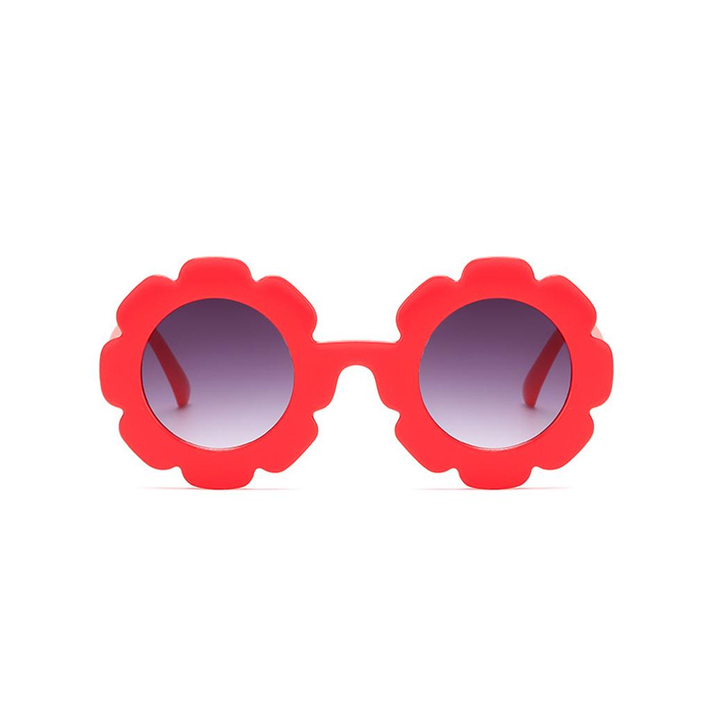 Солнцезащитные очки Цветок и ПК Материалы УФ Оправа Круглые Для Детей Милые