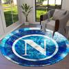 1pc Napoli Football Club Logo Round carpet, Made of Polyester,Perfect for Decorating Office Chairs, Living Rooms,fplt171