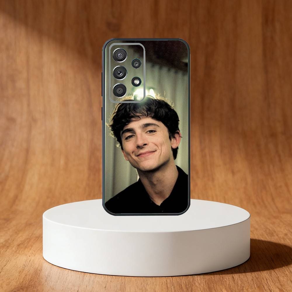 Timothee Chalamet Phone Case For Samsung S25,S24,S21,S22,S23,S30,Ultra,S20,Plus,Fe,Note,10,9,5G Black Cover