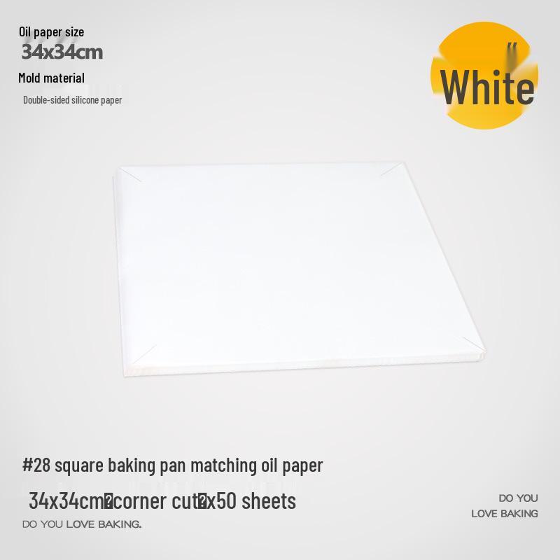 Non-Stick 28×28 Square Baking Tray for Cakes, Biscuits, Nougat, Snowflake Crisp, and BBQ.