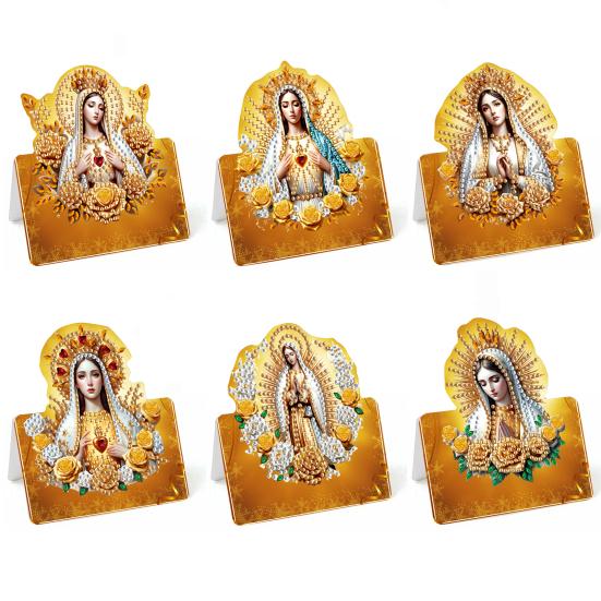 Набор для рисования стразами своими руками, 6 шт., поздравительная открытка с гномом на день рождения, 5D-искусство стразами, открытки на день рождения для взрослых, детей, подарки на годовщину, праздник